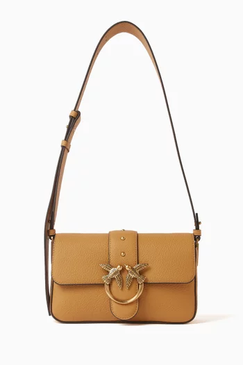 حقيبة كتف لوف وان ميني بتصميم انسيابي جلد