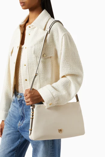 One, Two, Three Shoulder Bag in Leather