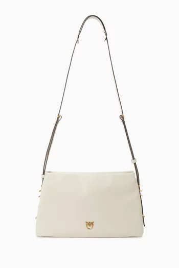 One, Two, Three Shoulder Bag in Leather