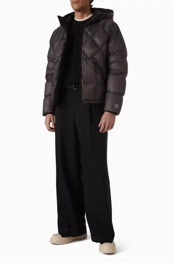 Diamond Puffer Jacket in Nylon