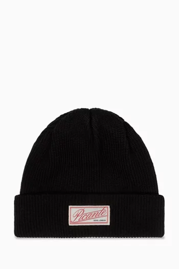 Double Layered Beanie in Lambswool
