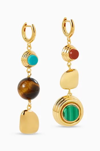 Le Cabanon Drop Earrings in 18k Gold Vermeil