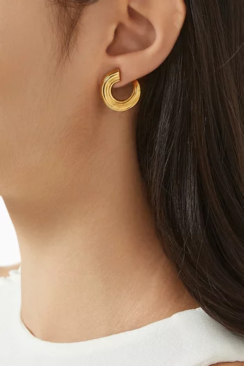 Mini Croissance Illimitée Earrings in 18kt Gold Vermeil