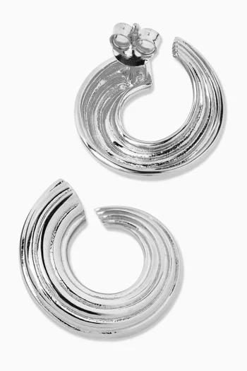 Mini Croissance Illimitée Earrings in Sterling Silver