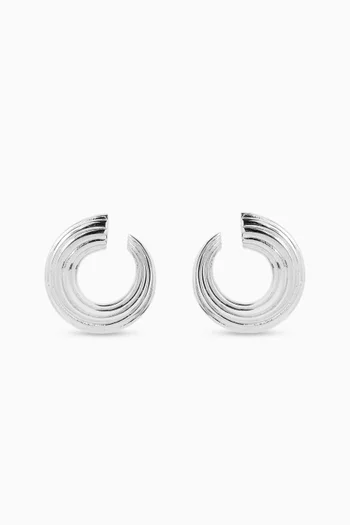 Mini Croissance Illimitée Earrings in Sterling Silver