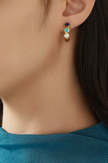 Théorie des Couleurs Earrings in 18kt Gold Vermeil