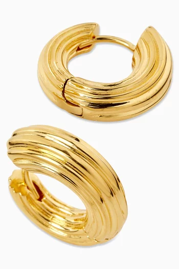 Non-Conformist Hoops in 18kt Gold Vermeil
