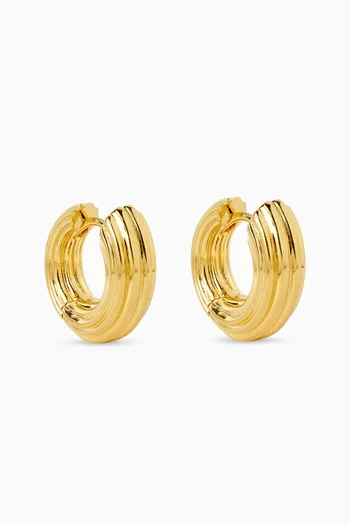 Non-Conformist Hoops in 18kt Gold Vermeil