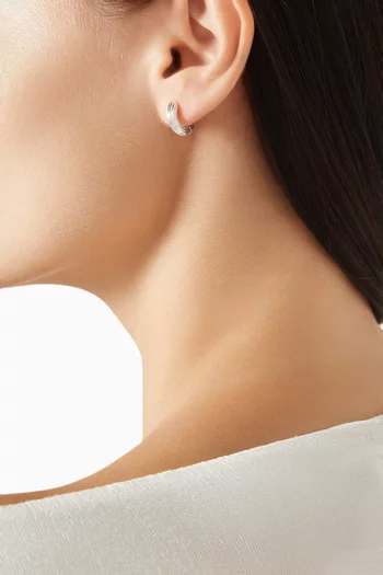 Mini Non-Conformist Hoops in Sterling Silver