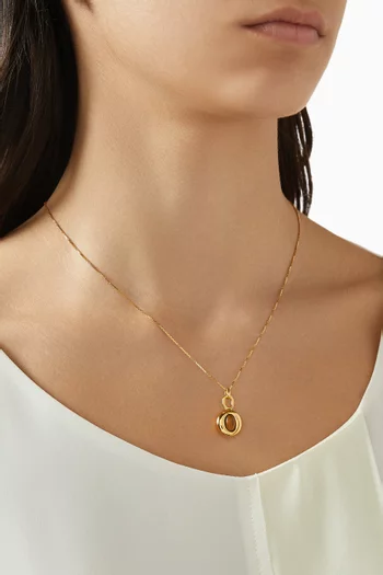 Albion Mews Tiger Eye Necklace in 18kt Gold Vermeil