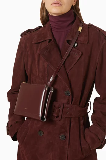 حقيبة دوبليه جلد عجل