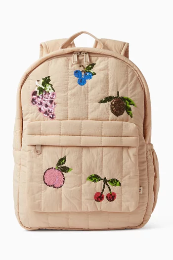 Juno Sequin-embellished Backpack in Nylon