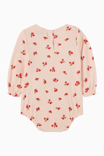 Chleo Printed Romper in Organic-cotton