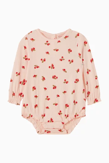 Chleo Printed Romper in Organic-cotton