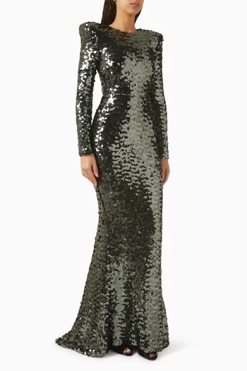 Lumen Sequin-embellished Gown