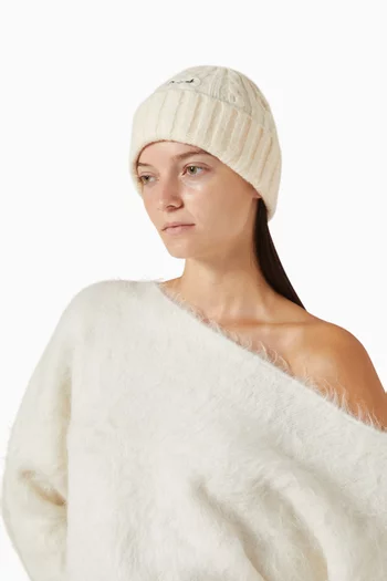 Logo-embroidered Beanie