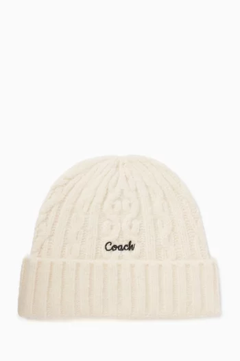 Logo-embroidered Beanie