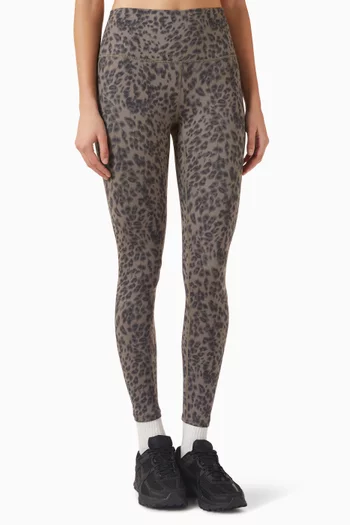 لغينغز بخصر مرتفع وطول 25"‏ بوصة قماش فري سوفت