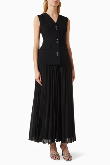 Waistcoat-style Maxi Dress