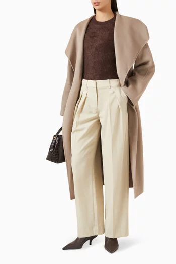 Crewneck Sweater in Brushed-cashmere