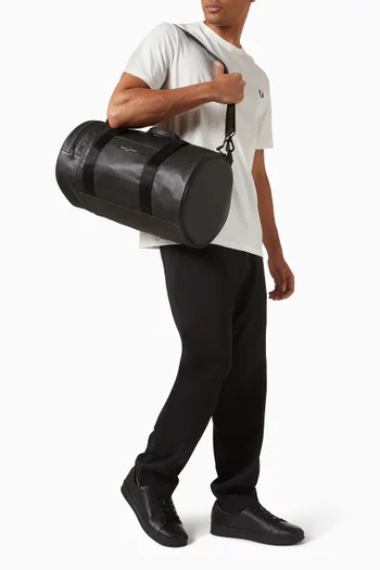 Barrel Bag in Scotchgrain Leather