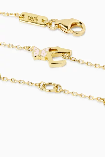 Arabic Letter 'Hhaa' Charm Bracelet in 18kt Gold