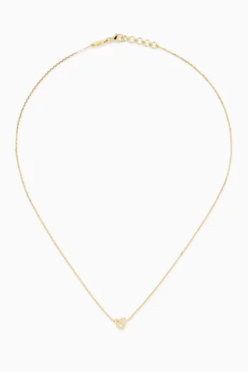 Arabic Letter 'Ein' Necklace in 18kt Gold