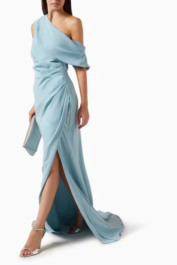 Isadora One-shoulder Gown in Crepe