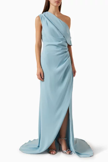 Isadora One-shoulder Gown in Crepe