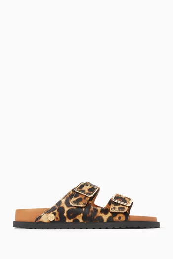 Arizona Pony-like Fur Sandals