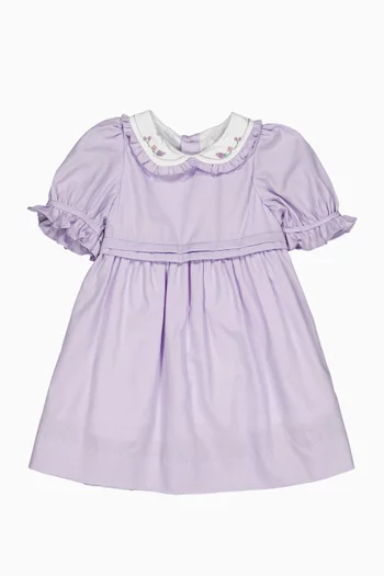 فستان هنرييت بأكمام منفوخة قطن