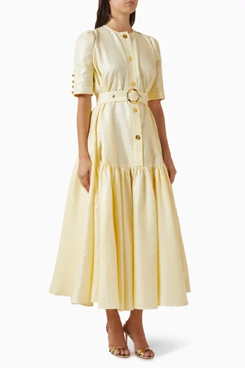 فستان بطبقات متعددة وحزام