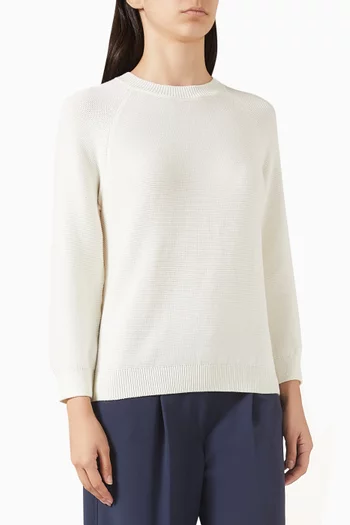 سترة بفتحة رقبة مستديرة نسيج