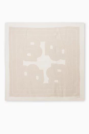 وشاح بنقشة حرير تويل