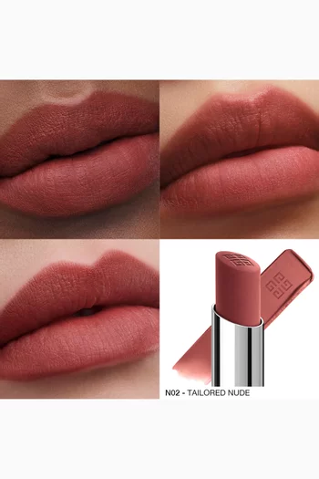 N02 Tailored Nude Le Rouge Velvet Matte Long-Lasting & Plumping Lipstick, 2.3g