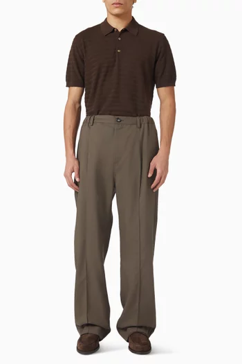 تي شيرت بولو منسوج من القطن