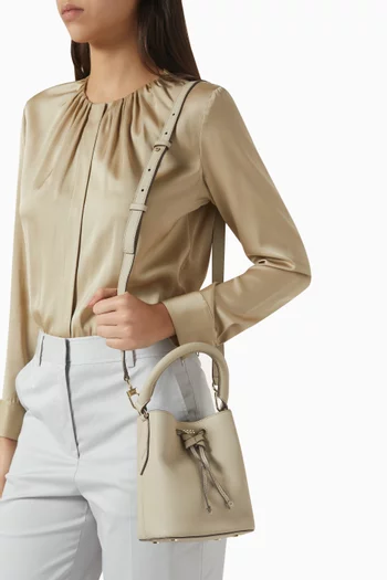 Lenah Bucket Bag in Leather