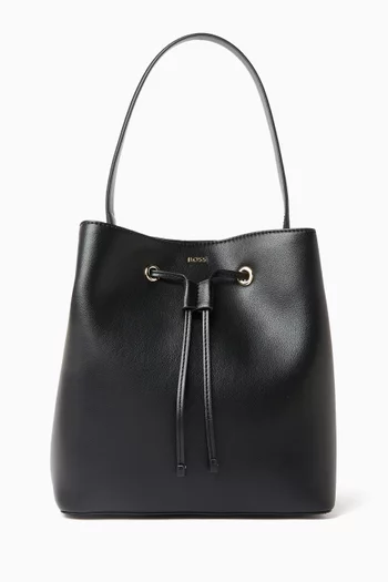 Sandy Bucket Bag in Faux Leather