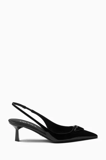 Slingback Pumps in Patent Leather