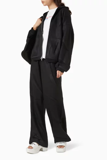 Creased Mid-rise Sweatpants in Terry