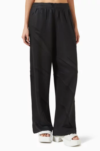 Creased Mid-rise Sweatpants in Terry