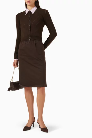 كارديغان بنسيج مفرغ كشمير