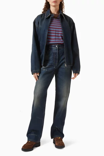 Striped T-shirt in Jersey