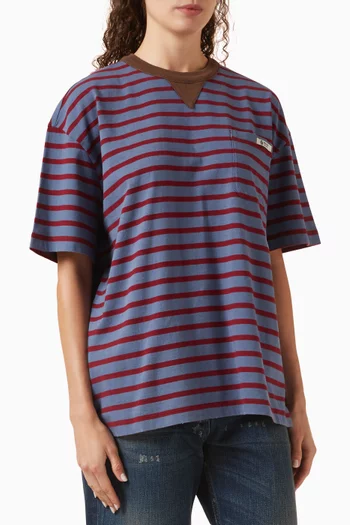 Striped T-shirt in Jersey