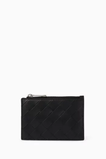 حافظة مفاتيح بتصميم مجدول جلد