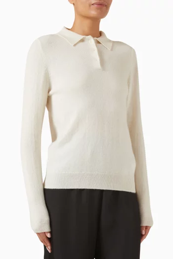 Polo Sweater in Cashmere