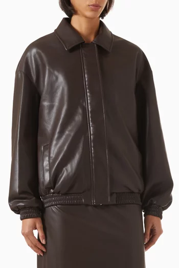 جاكيت بومبر جلد نباتي