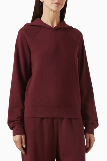 Shrunken Hoodie Sweatshirt in Cotton