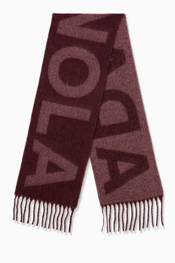 Reversible Logo Scarf in Knit