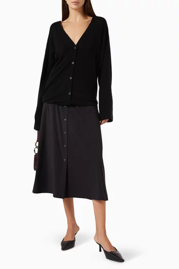 كارديغان بأزرار صوف وكشمير